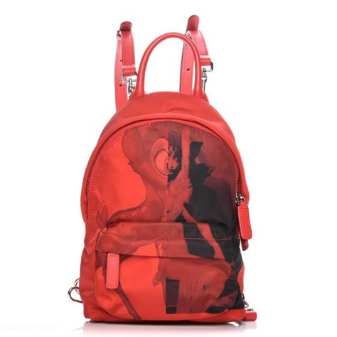 givenchy bambi print backpack|GIVENCHY Nylon Bambi Print Nano Backpack Red.